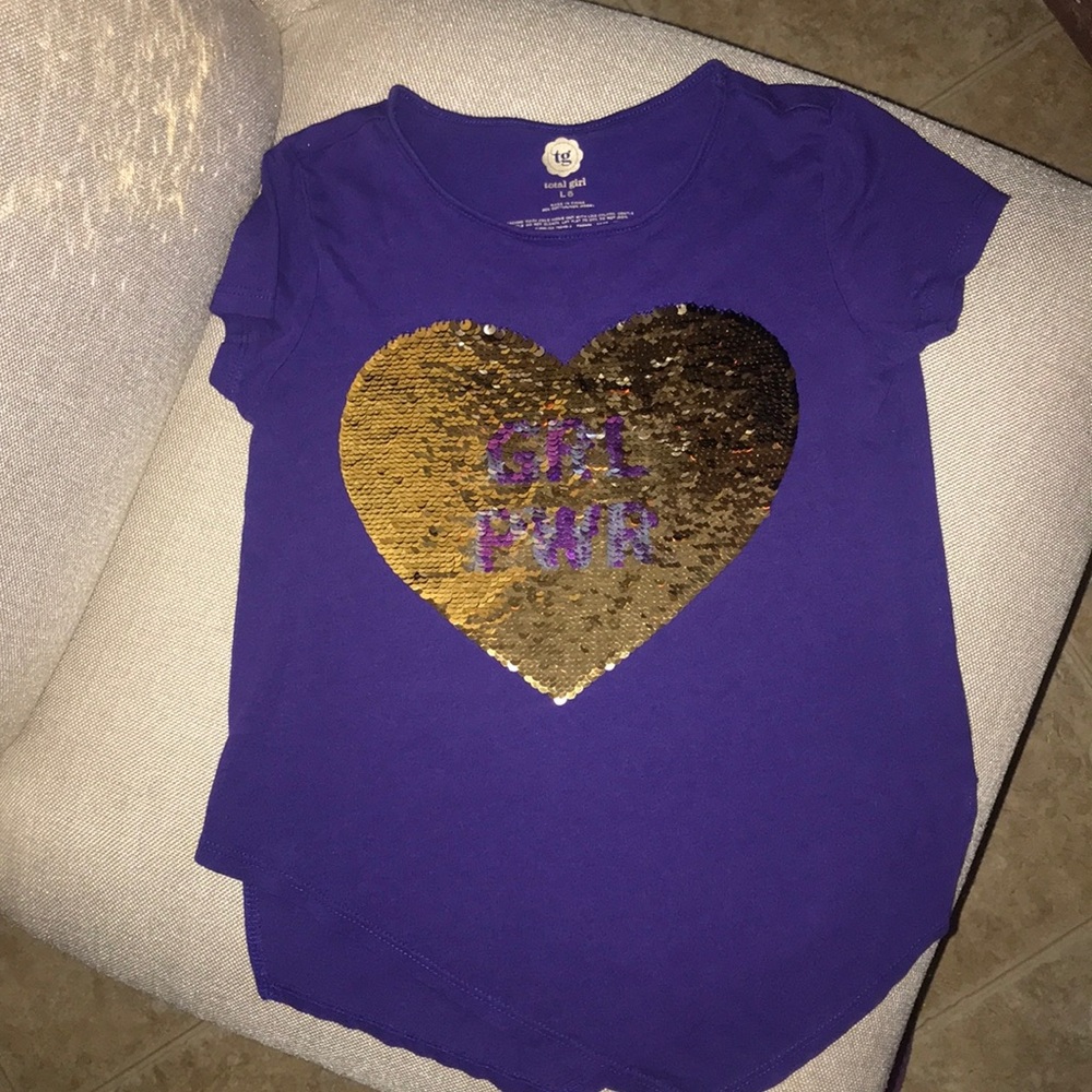 Total Girl Flip Sequin Shirt